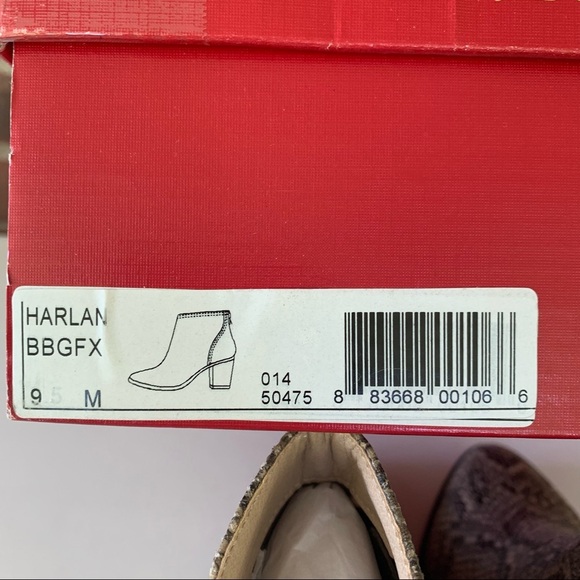 ZiGi Soho women’s Harlan Snake Print Block Heel Ankle Boots Size US 9 M NEW - Picture 8 of 8